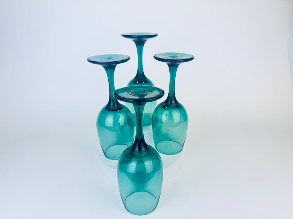 Product image for 'vintage juniper green libbey wine glasses sets sold separately' (view 5889d8)