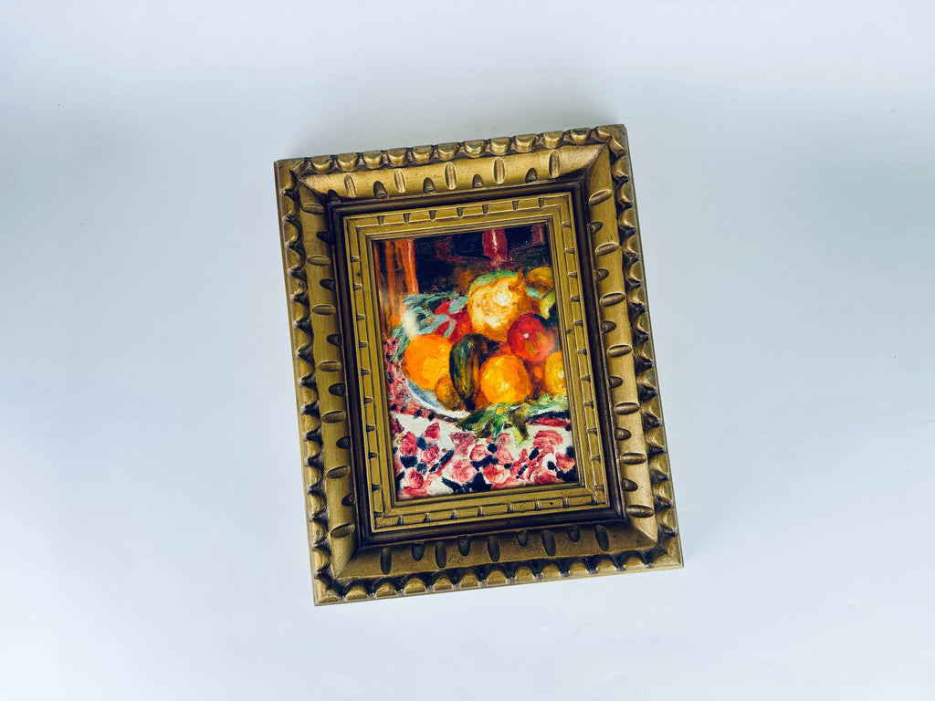 Product image for 'vintage faux wood ornate carved gold gilt picture frame hollywood regency decor' (view c81728)