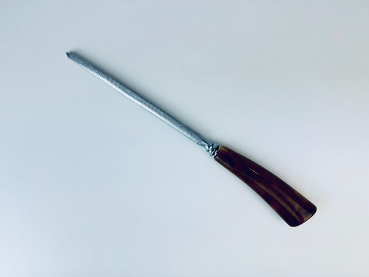 Product image for 'vintage forged steel sheffield bakelite knife sharpener made in england' (view a5d16b)