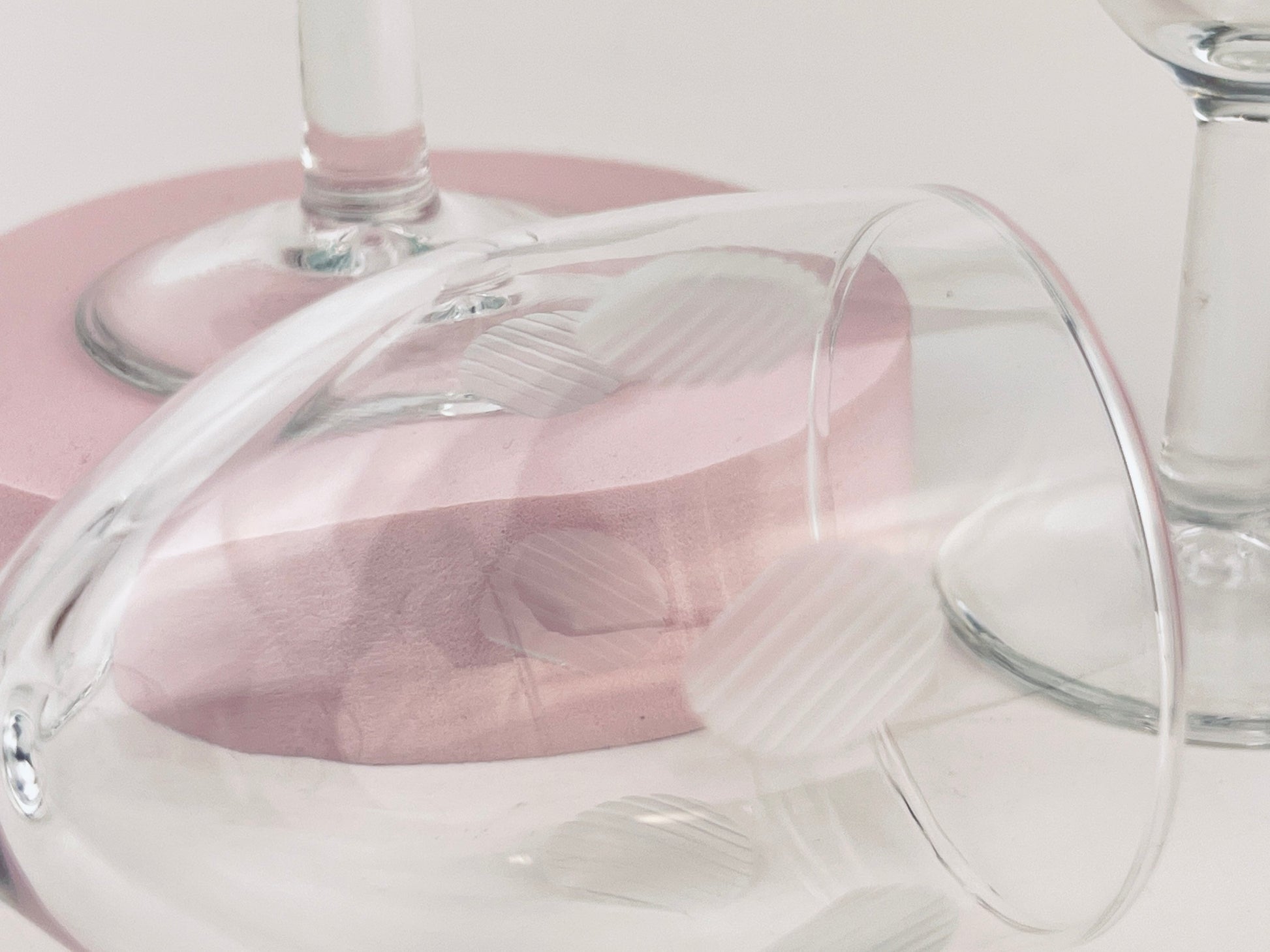 Product image for 'vintage etched polka dot clear port sherry glasses set of four 4' (view 428775)