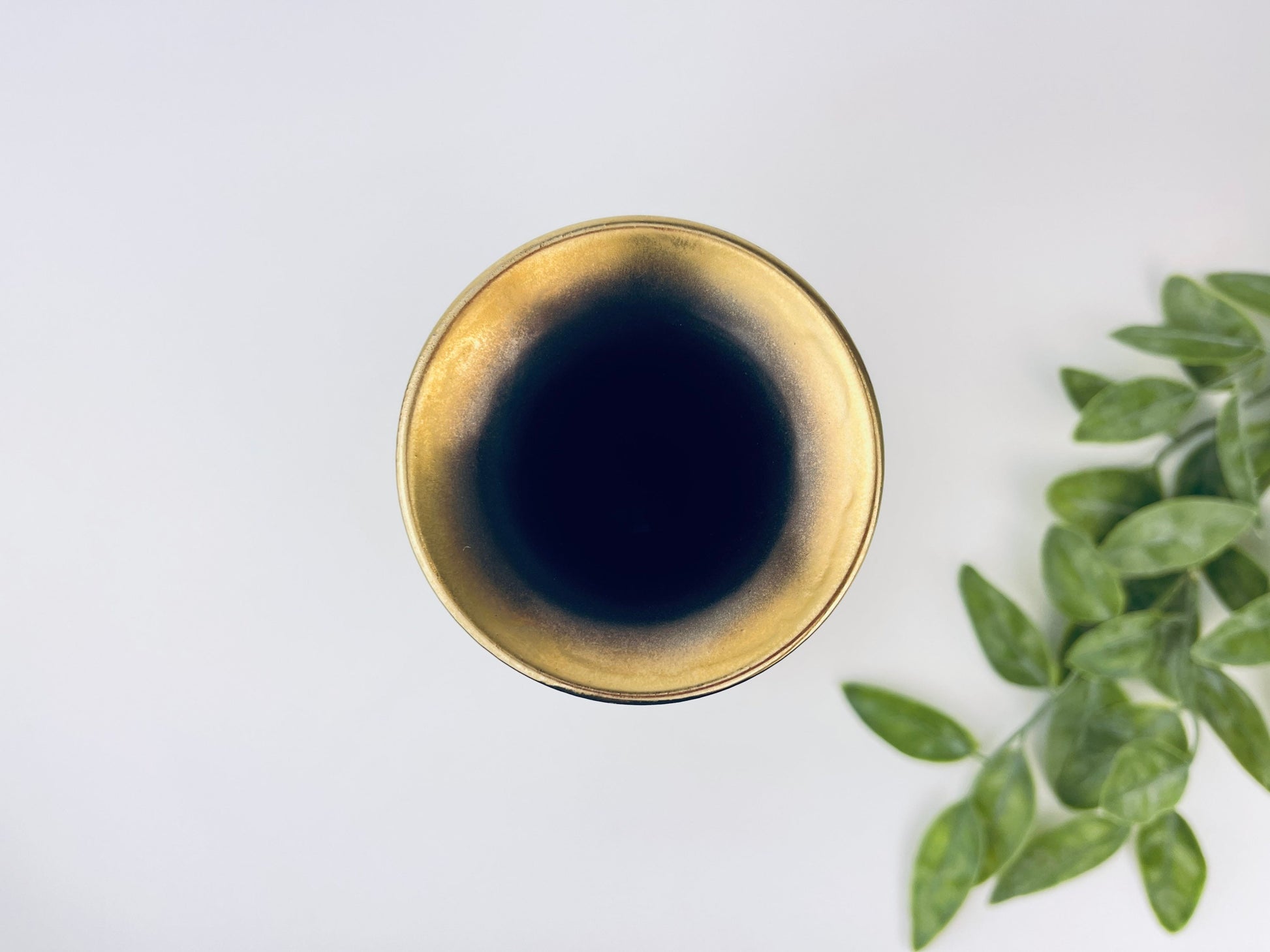 Product image for 'vintage lava brown gold drip glaze bud vase made in germany' (view 4c2667)