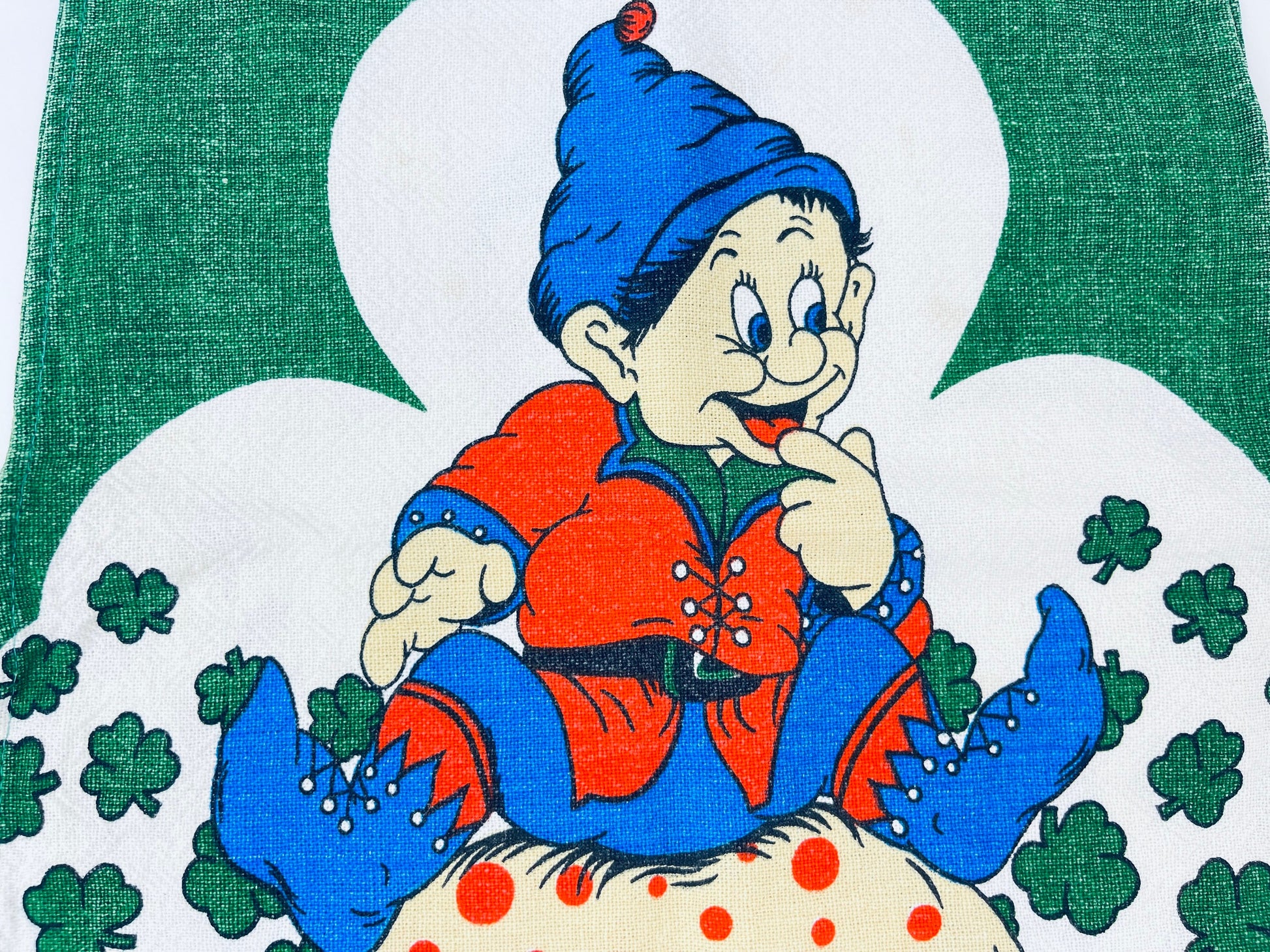 Product image for 'vintage 1970s merry mushroom cotton bib vest whimsical retro charm' (view 3c3bec)