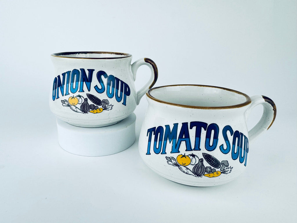 Product image for 'vintage festival hand made stoneware ceramic handled soup bowls set of two 2 made in korea' (view 97fc6f)