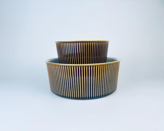 Product image for 'vintage villeroy boch rubbed brown glazed souffle casserole dish made in luxembourg sold separately' (view 2486e2)