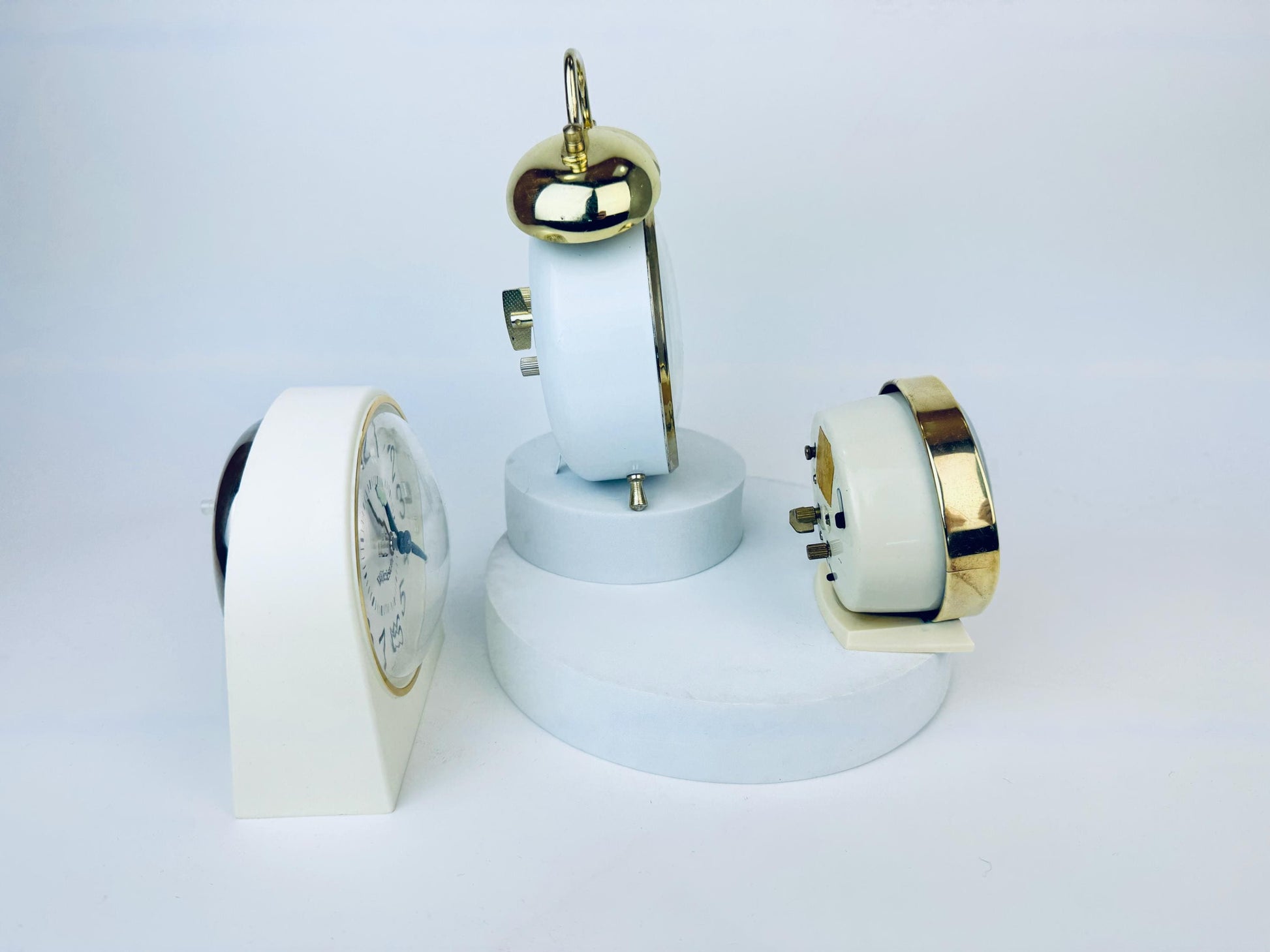 Product image for 'vintage westclox wind up tabletop alarm clocks made in usa canada china clocks sold separately' (view 4d295d)