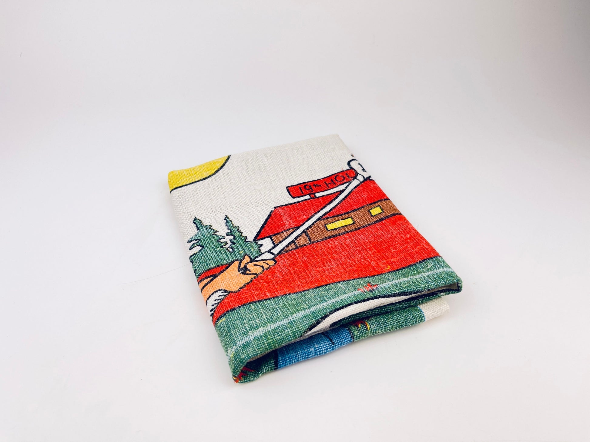 Product image for 'vintage golfers crying linen tea towel statement towel golfer gift' (view 9bf5b0)