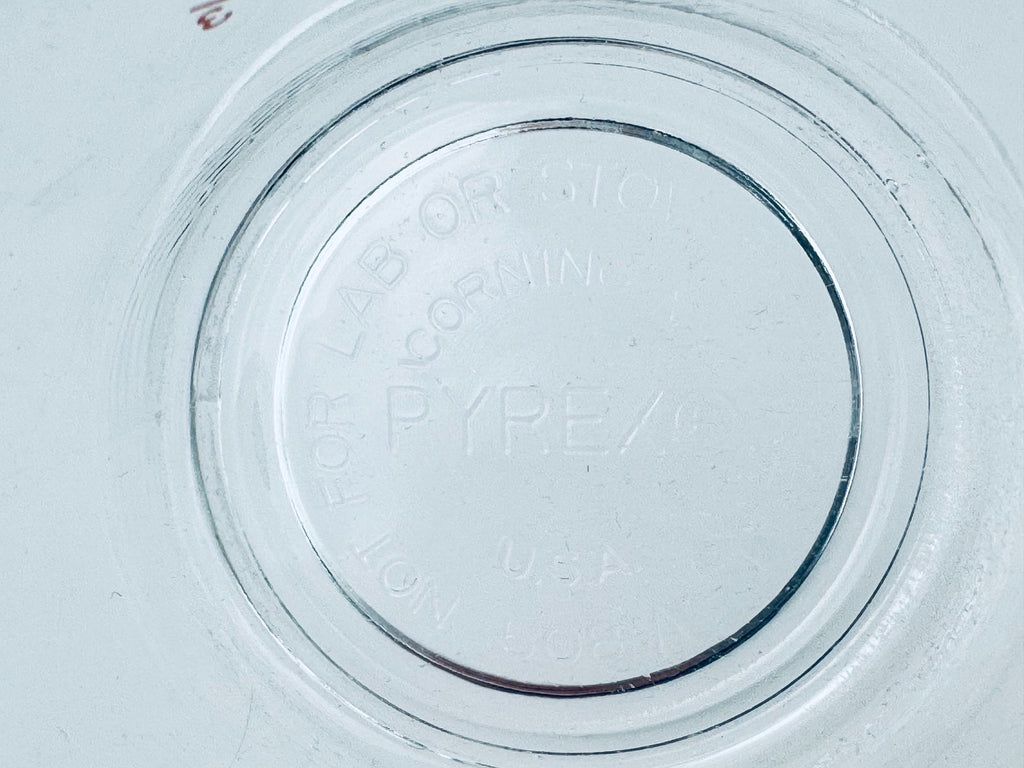 Product image for 'vintage red pyrex glass measuring cups metric imperial system made in usa sold separately' (view c1cf73)