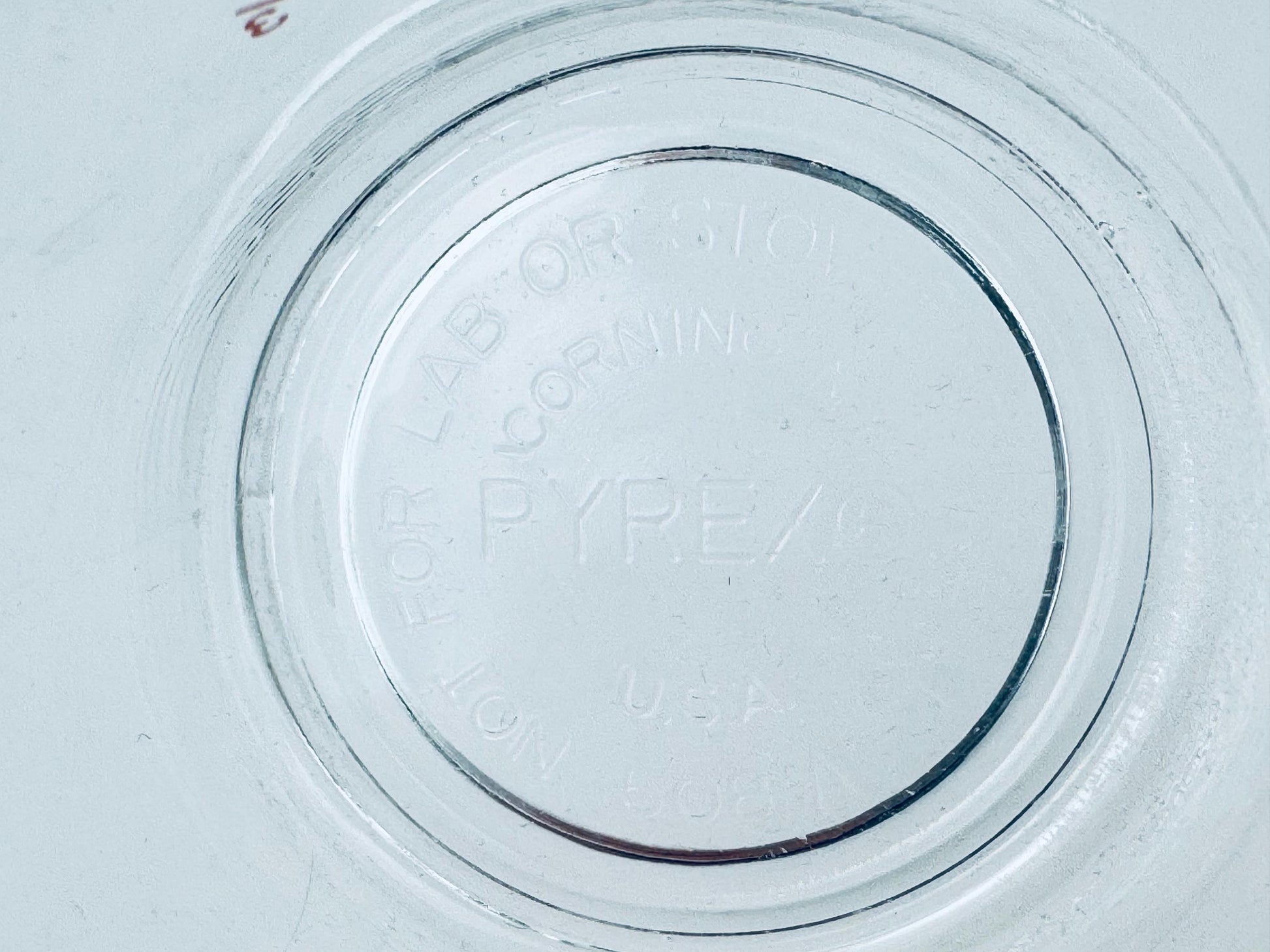 Product image for 'vintage red pyrex glass measuring cups metric imperial system made in usa sold separately' (view c1cf73)