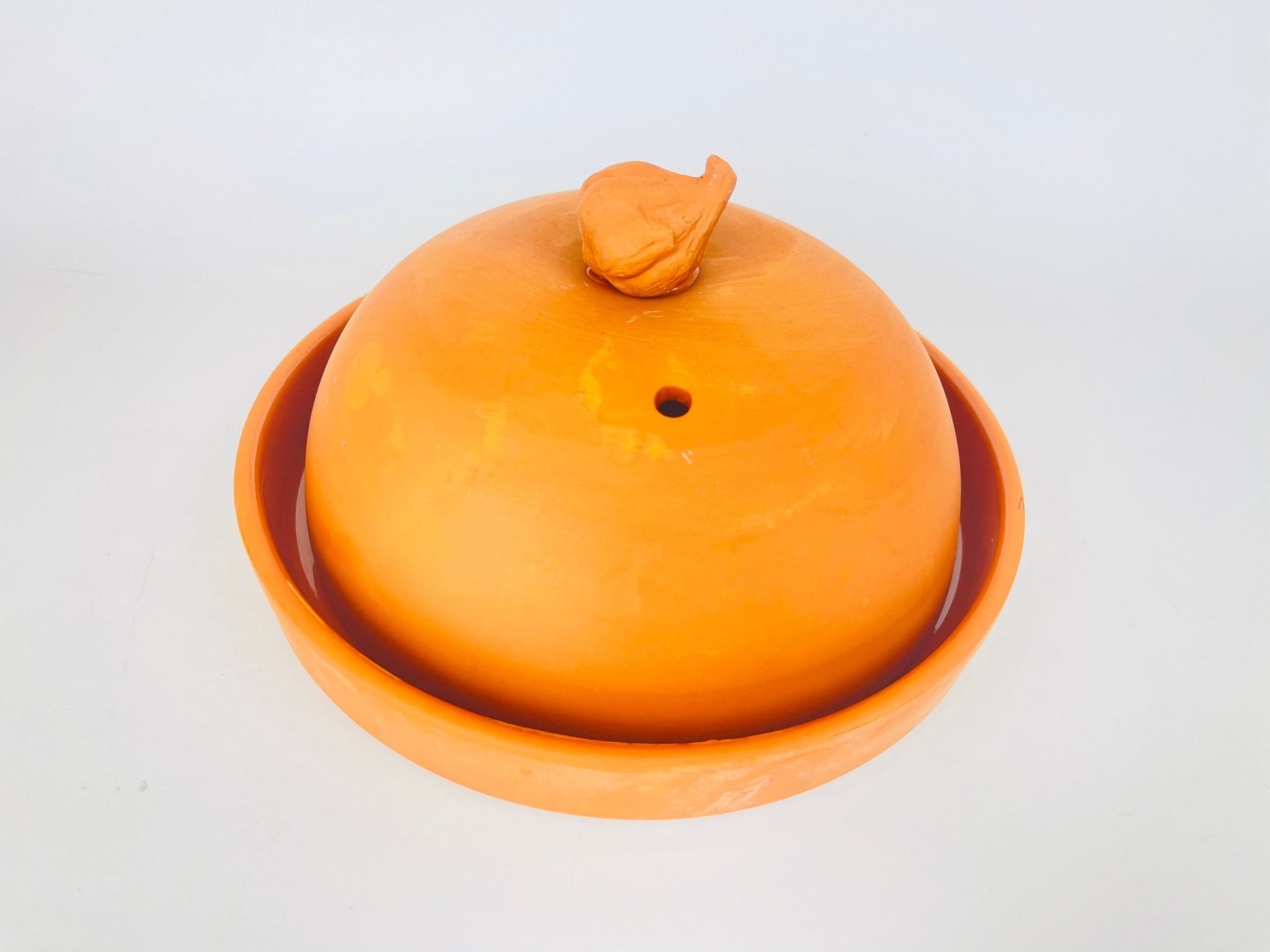 Product image for 'vintage terracotta garlic baker roaster made in portugal' (view b90336)