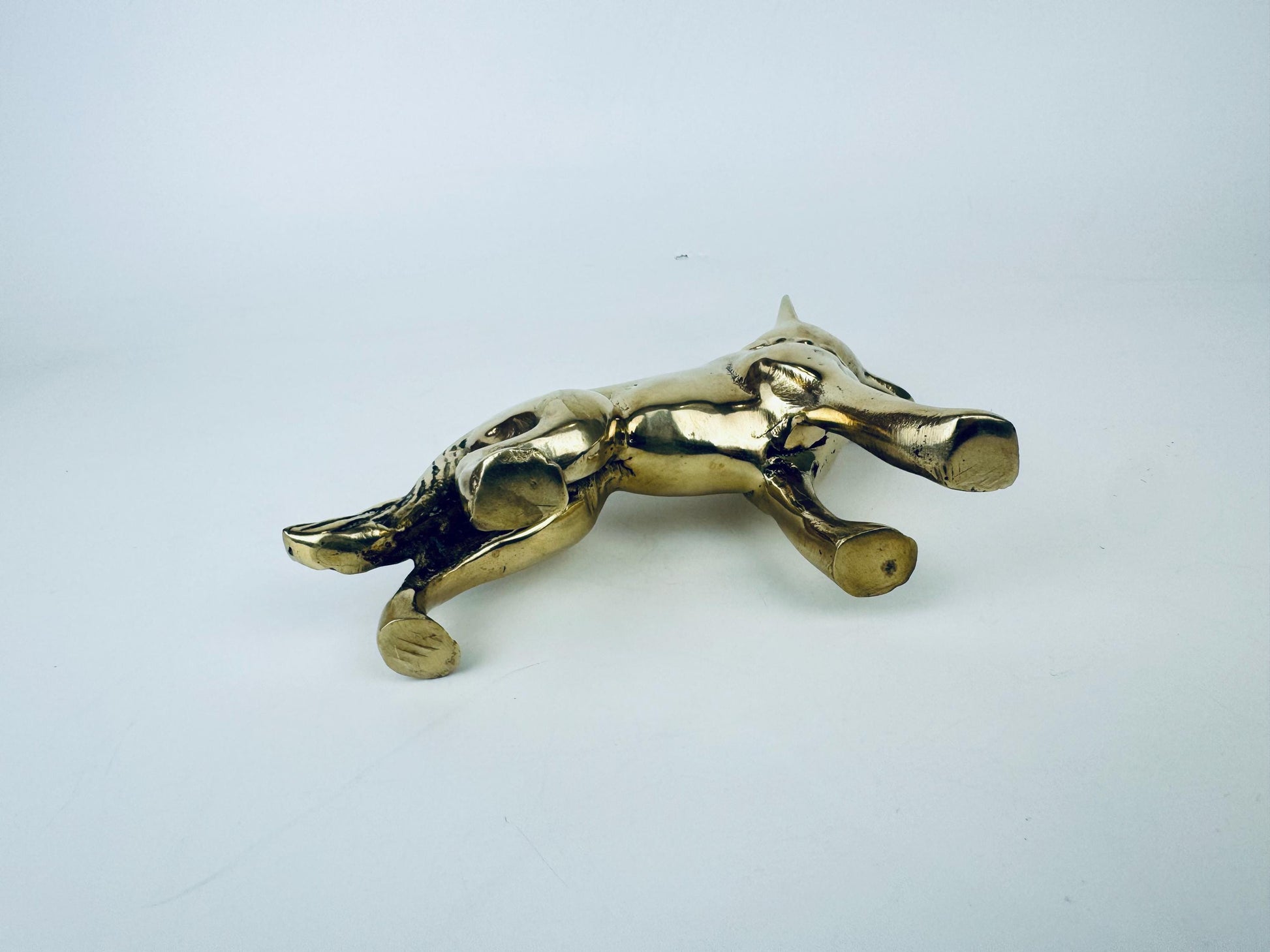 Product image for 'vintage solid brass german shepherd dog sculpture attractive aged metal patina' (view 6ef8c3)