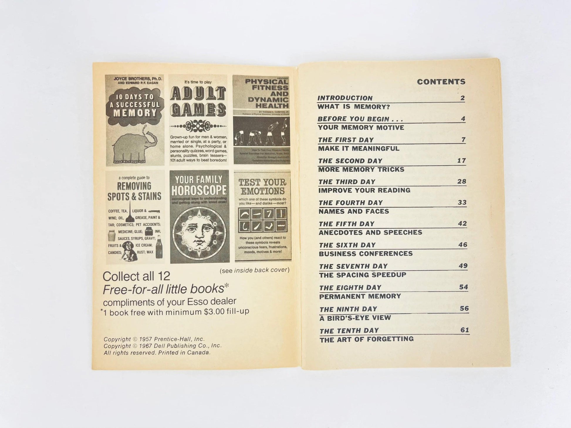 Product image for 'vintage esso free for all little books gasoline advertisement made in canada sold separately' (view 3bd054)