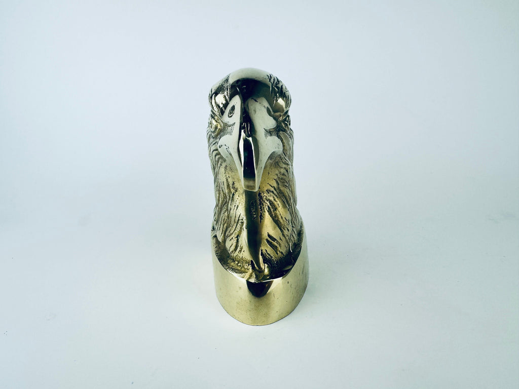 Product image for 'vintage brass eagle bird bookend attractive aged metal patina' (view 69c889)