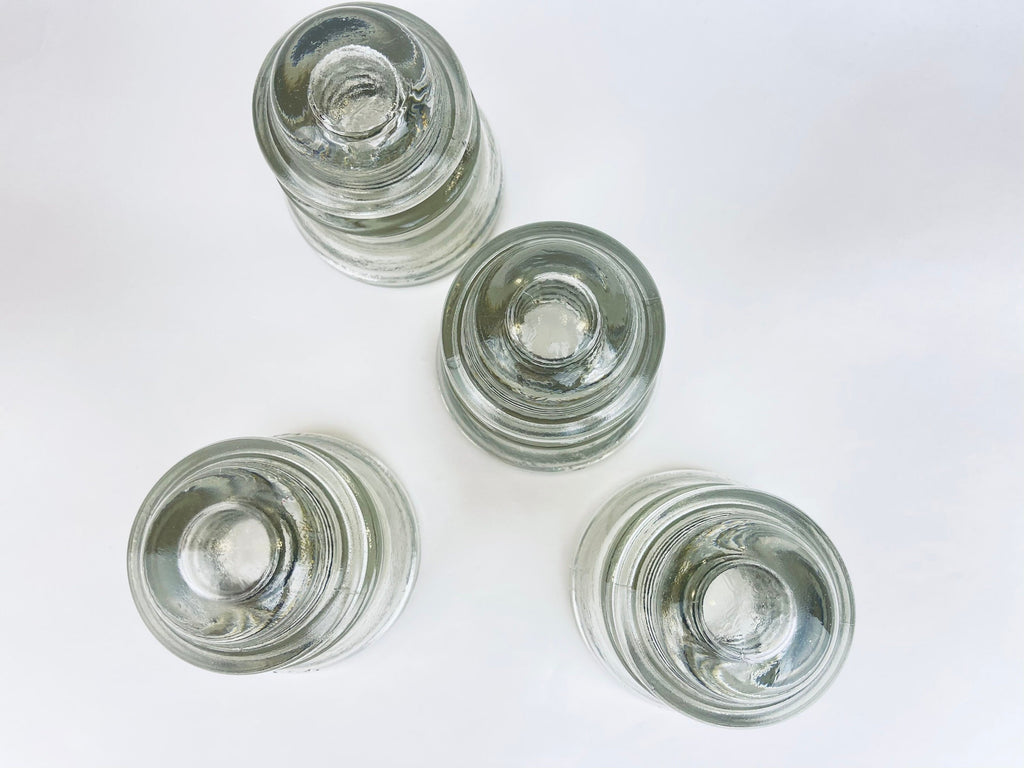 Product image for 'vintage whithall tatum heavy clear glass insulator made in usa sold separately' (view 5644c3)