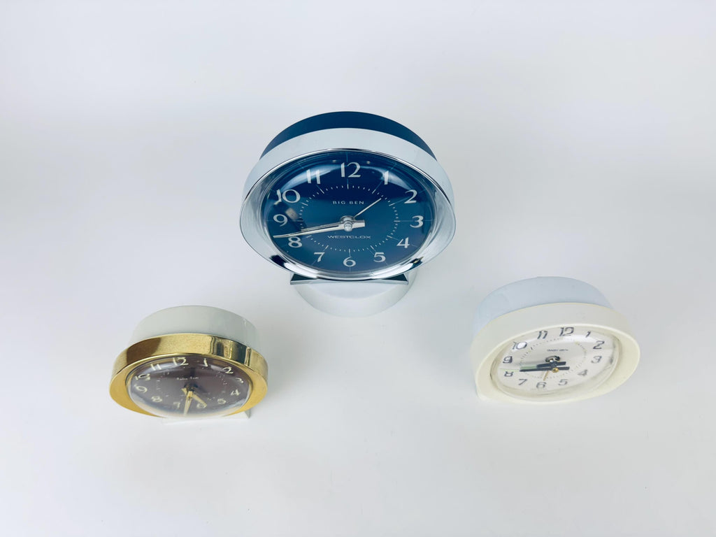 Product image for 'vintage westclox wind up baby ben big ben tabletop alarm clocks mid century wind up desk clocks clocks sold separately' (view 9c4f73)
