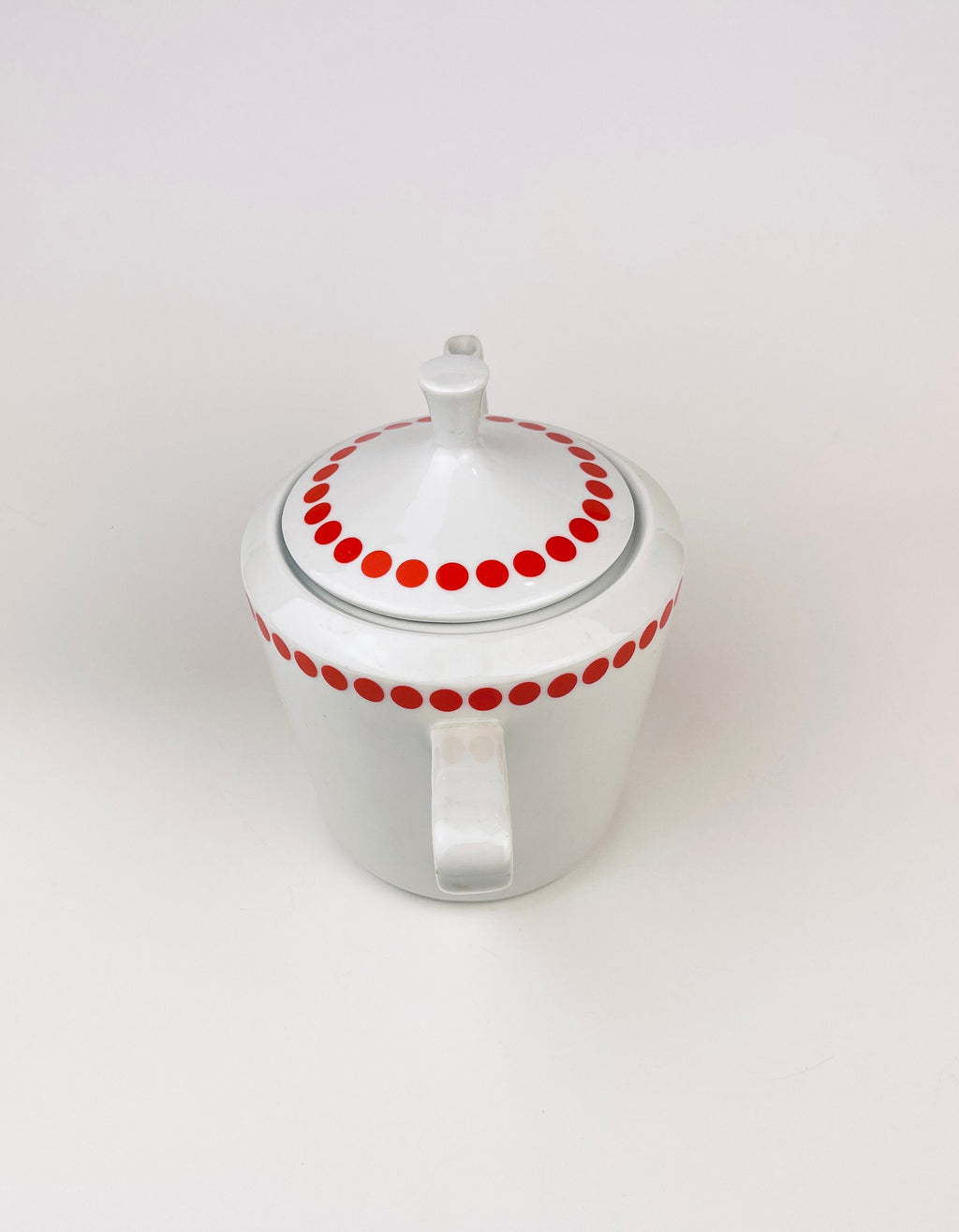 Product image for 'vintage northland red polka dot pattern kettle teapot fine china' (view cdff19)