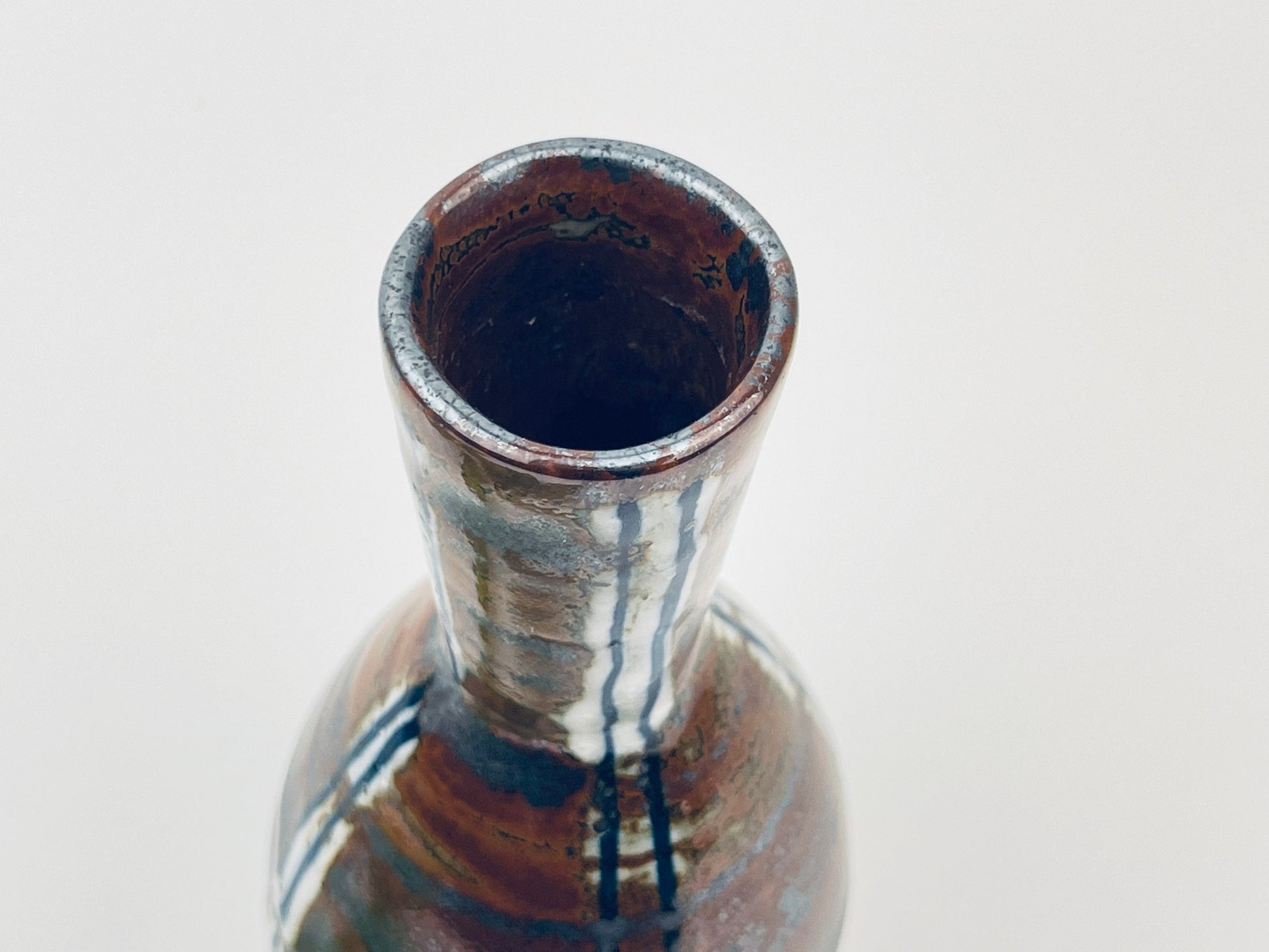 Product image for 'vintage ceramic bud vase brown silver made in japan' (view 7cb995)