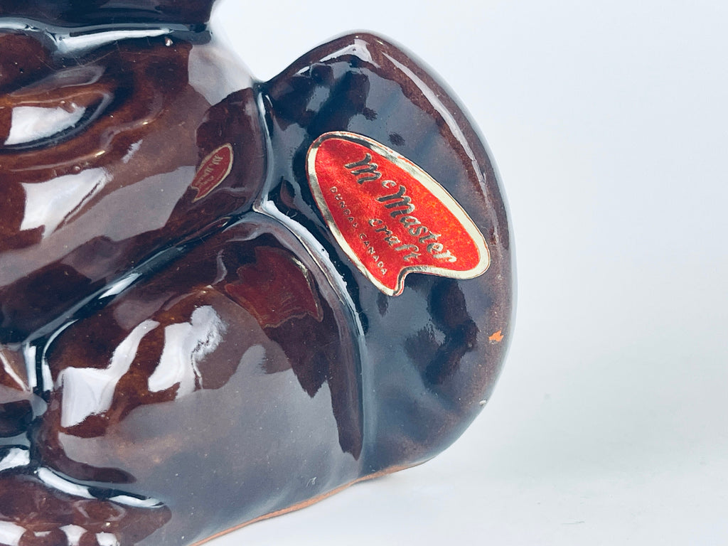 Product image for 'vintage red clay mcmaster craft beaver piggy bank made in canada' (view c9fd2c)