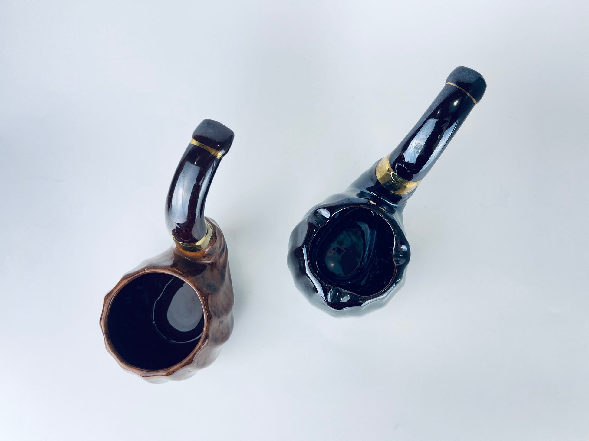 Product image for 'vintage rubens pipe shaped cigar cigarette ashtray designed in hollywood made in japan' (view 69ac9b)