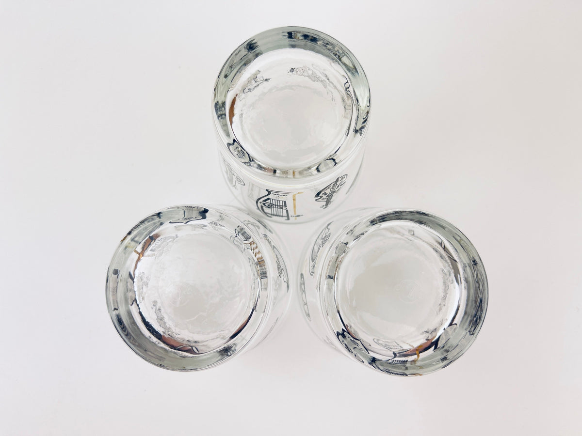 Product image for 'vintage musical instruments low ball drinking glasses set of three 3 musician gift vintage barware libbey glassware' (view 8ea243)