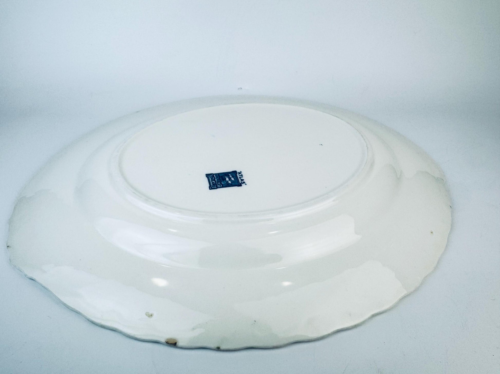 Product image for 'vintage antique blue white floral oval serving platter atlas grindley england' (view 5ecfe4)