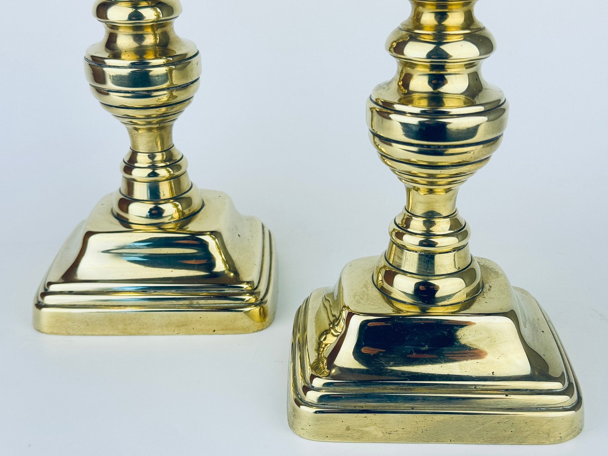 Product image for 'vintage ornate tall solid brass candlestick holders set of two 2' (view 9c539b)