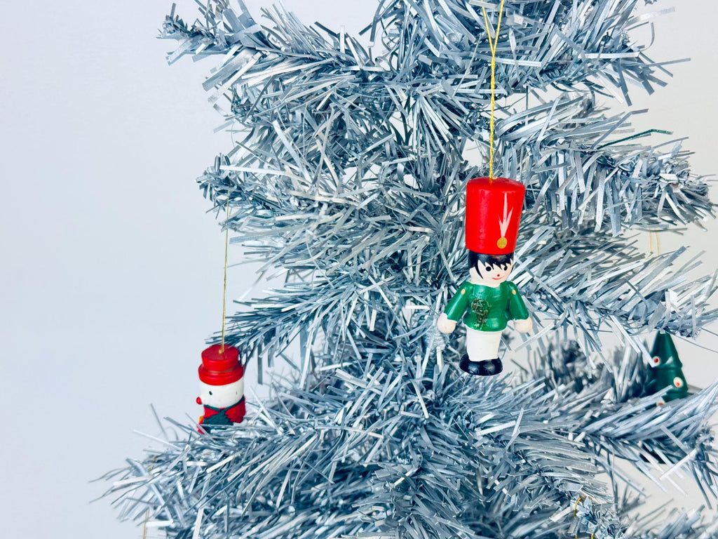 Product image for 'vintage hand painted wooden christmas tree ornaments sets sold separately' (view ba3e44)