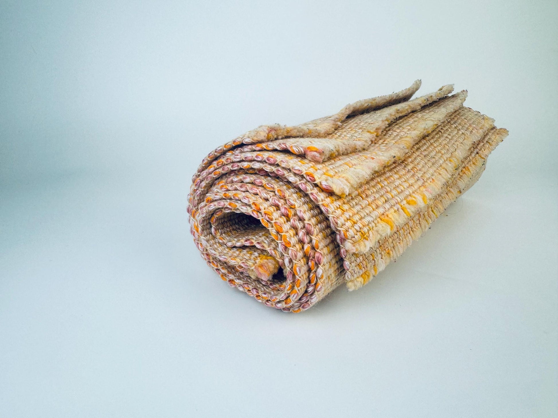 Product image for 'vintage light peach striped fringe style place mats set of five 5' (view db880b)