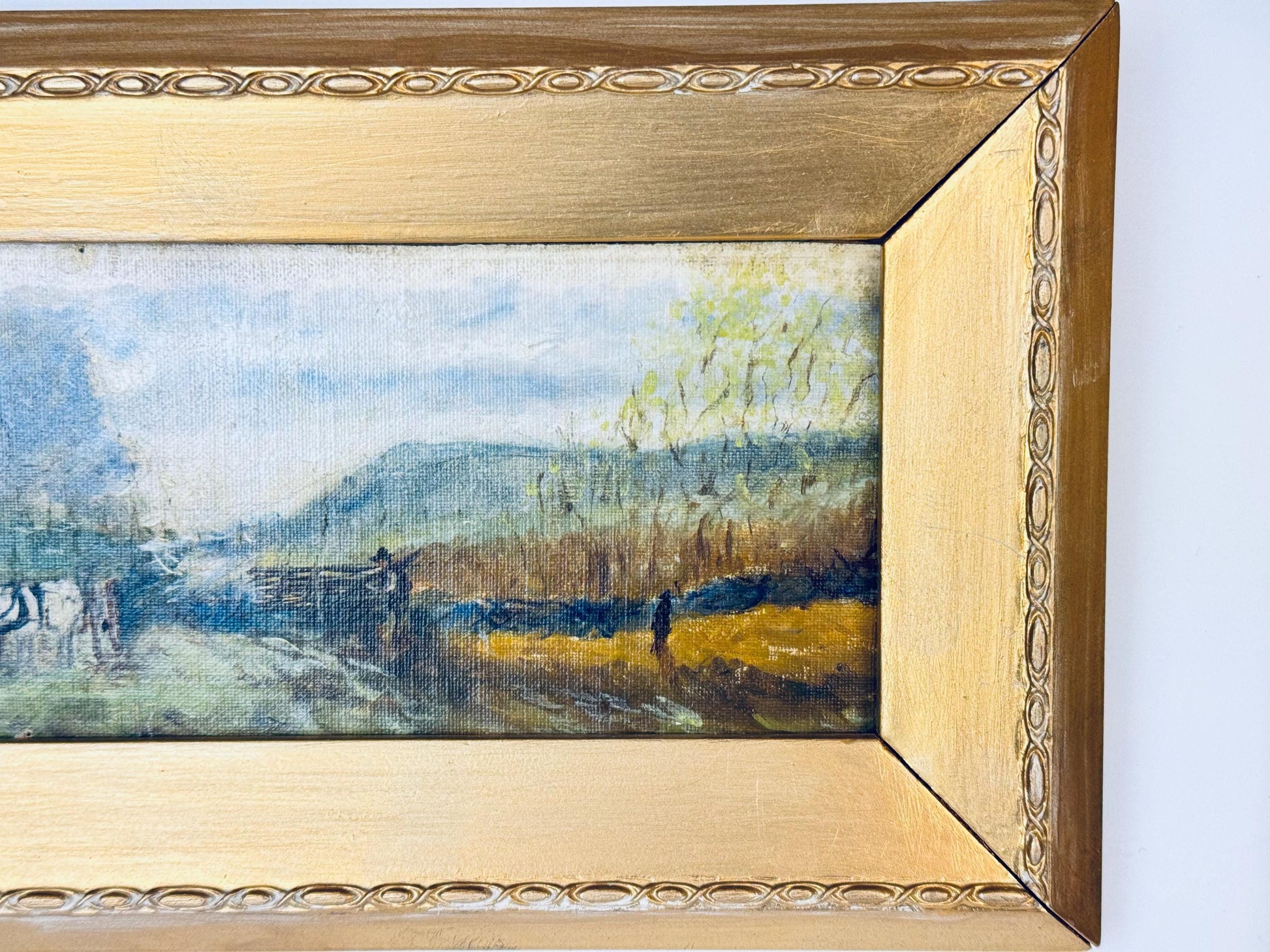 Product image for 'vintage ornate gold painted wooden wall mounted landscape art sold separately' (view 57ee1e)