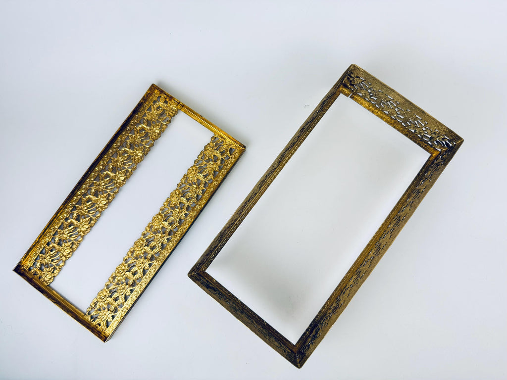 Product image for 'vintage gold filigree tissue box cover hollywood regency glamour' (view a48fd3)
