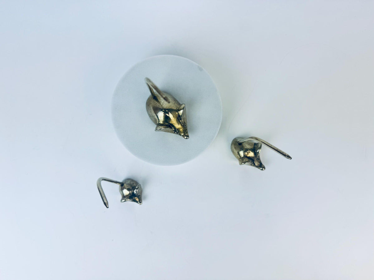 Product image for 'vintage small brass mice jewellery receipt storage set of three 3' (view 9a05d7)
