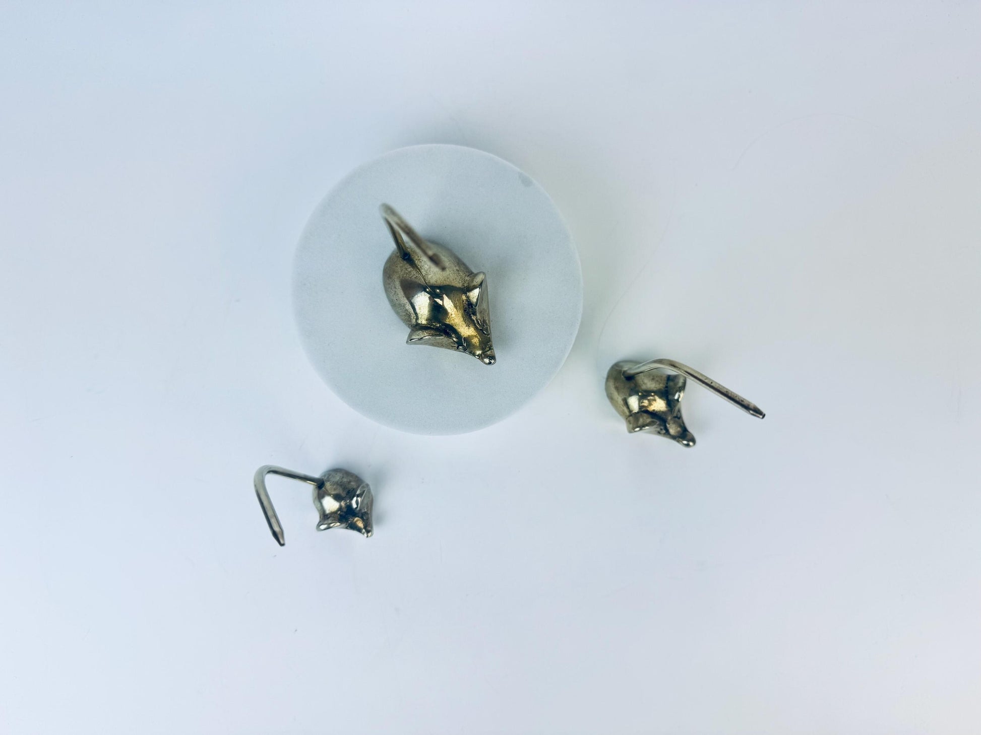 Product image for 'vintage small brass mice jewellery receipt storage set of three 3' (view 9a05d7)