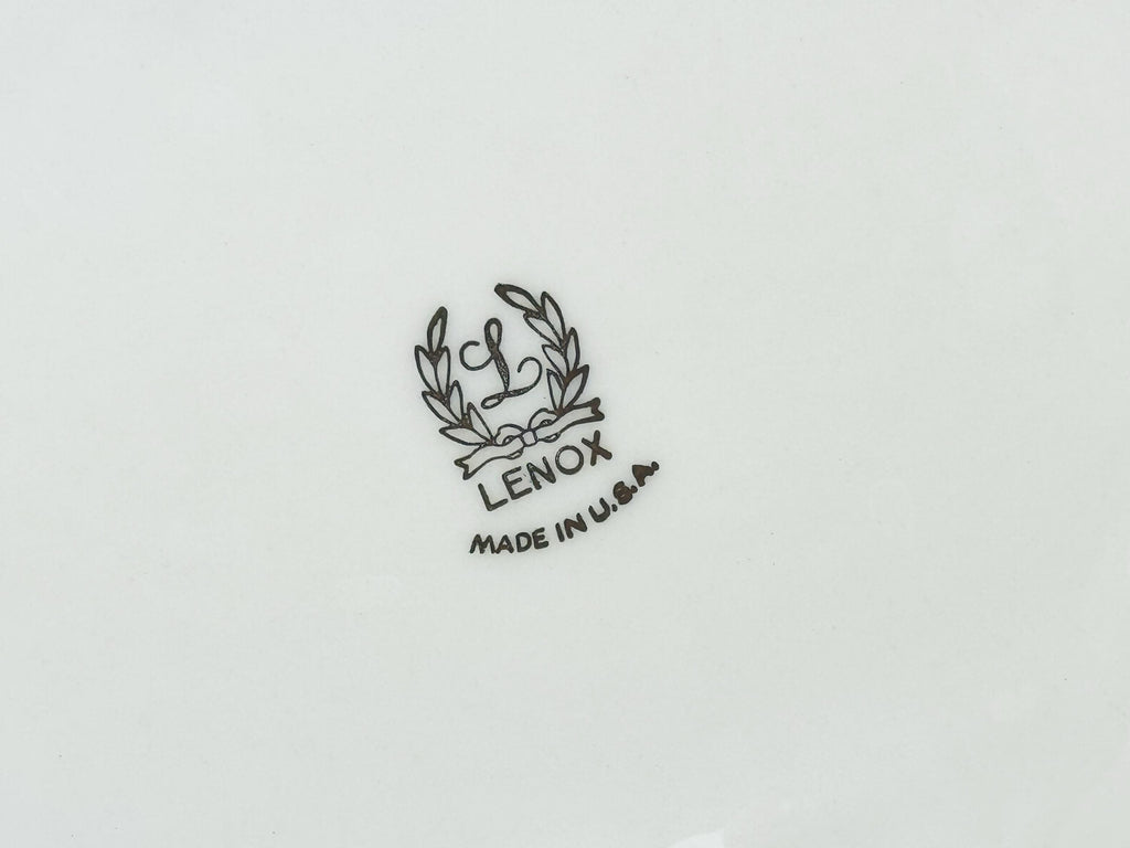 Product image for 'vintage lenox oval beige silver crested serving platter embossed maple leaf design made in usa' (view 5e0945)