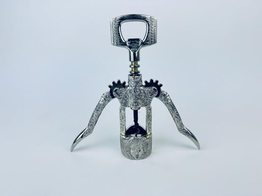 Product image for 'vintage bacchus god of wine silver wine cork screw opener made in italy barware gift' (view 6ee306)