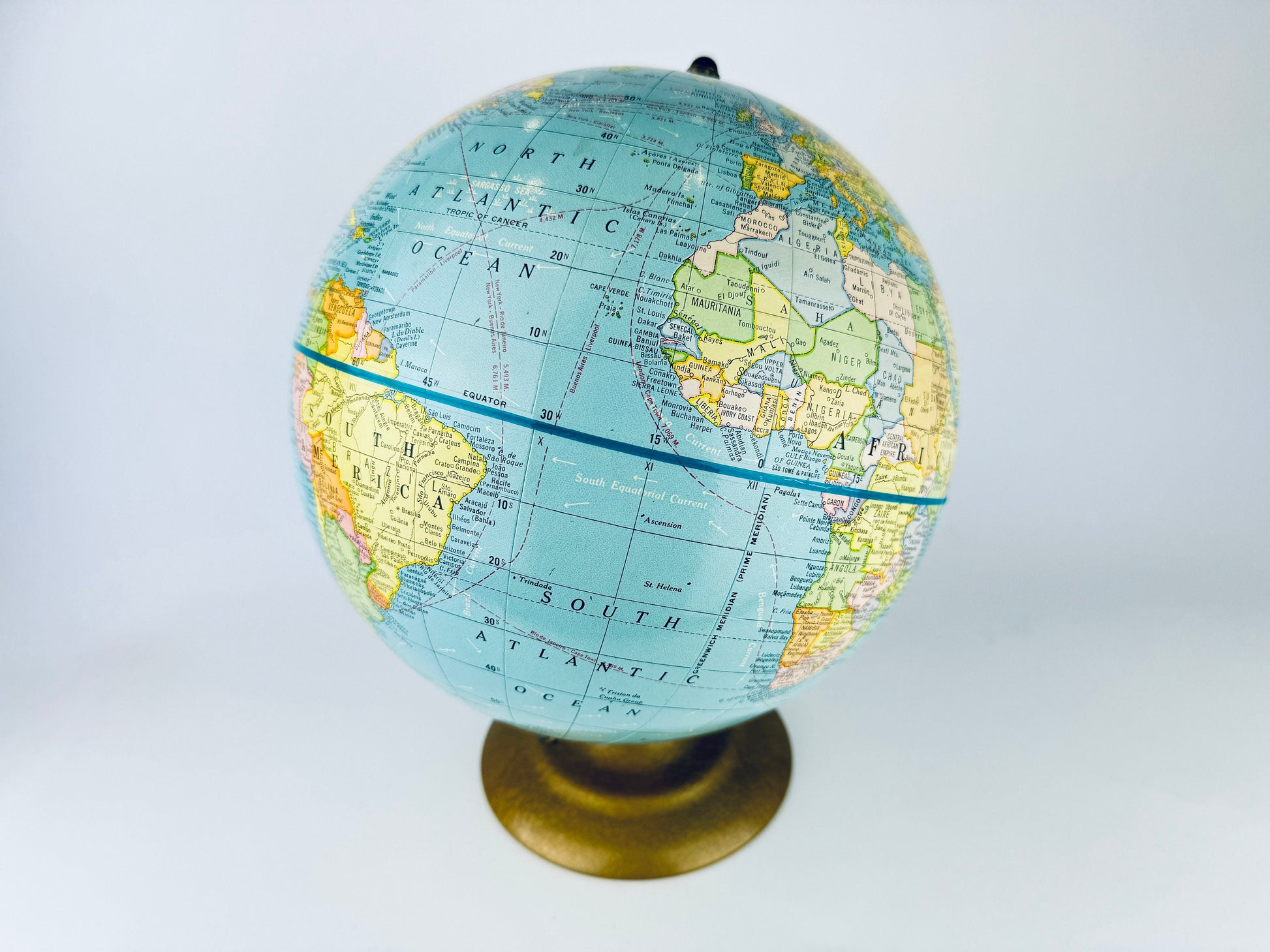 Product image for 'vintage crams scope o sphere 9 inch terrestrial world globe no 90 made in usa' (view 329220)