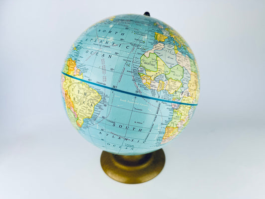 Product image for 'vintage crams scope o sphere 9 inch terrestrial world globe no 90 made in usa' (view 329220)