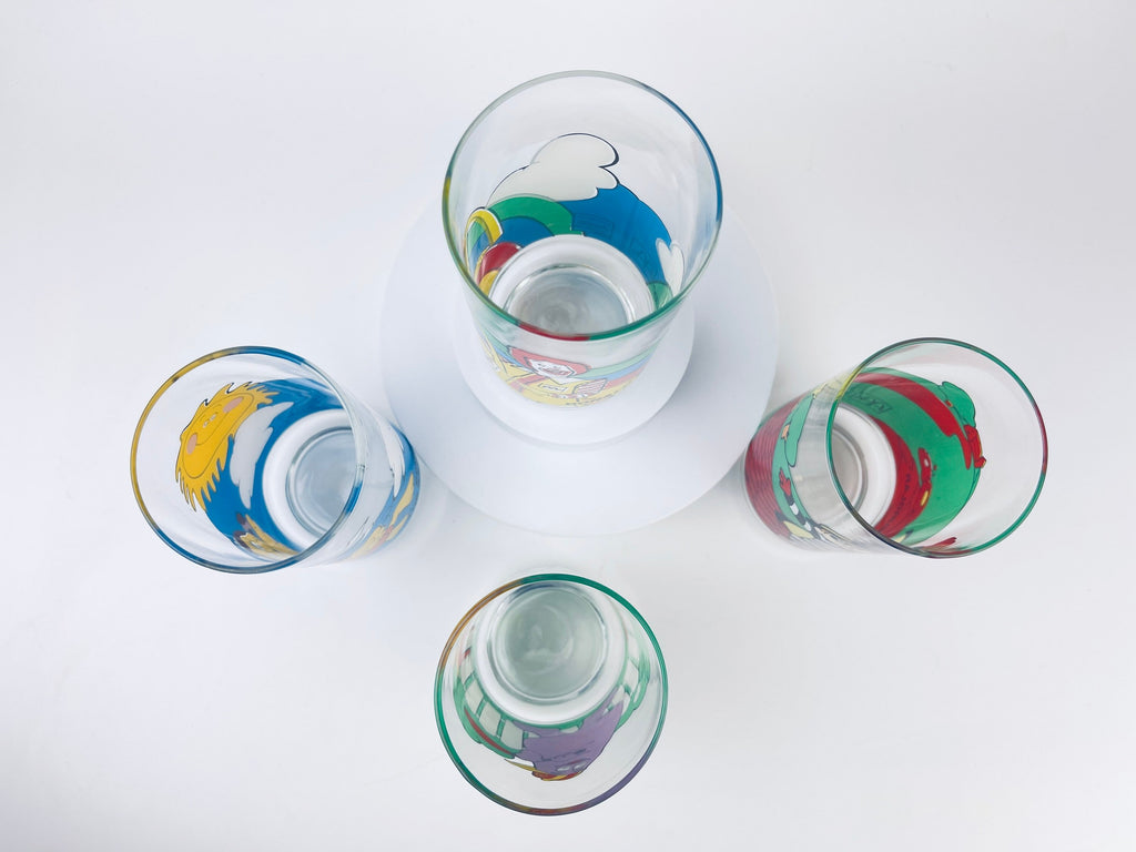 Product image for 'vintage mcdonalds canada glass tumblers grimace hamburglar birdie the early bird ronald mcdonald sold individually' (view 4be455)