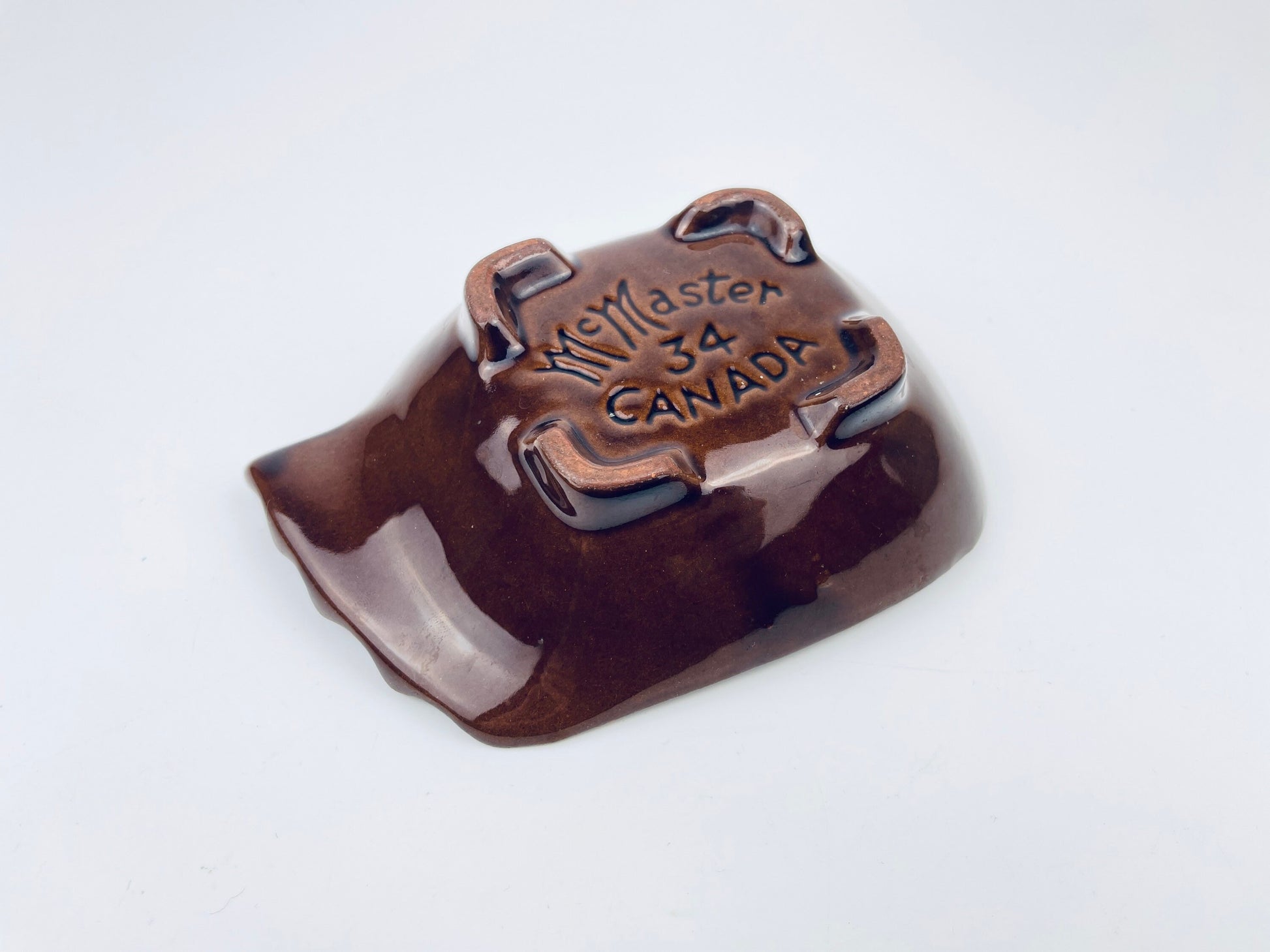 Product image for 'vintage mcmaster canada drip glazed red clay ashtray made in canada' (view 2e0934)