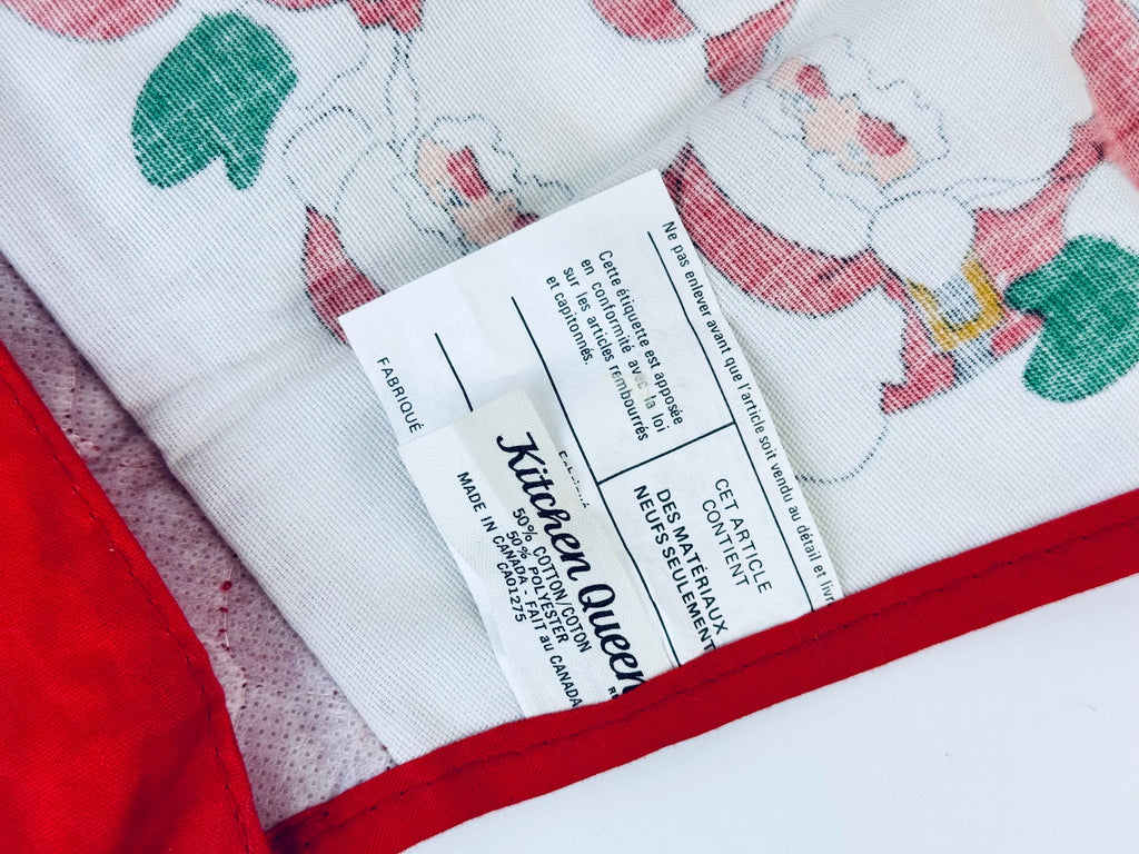 Product image for 'vintage kitchen queen santa christmas waist apron made in canada' (view 2852e6)