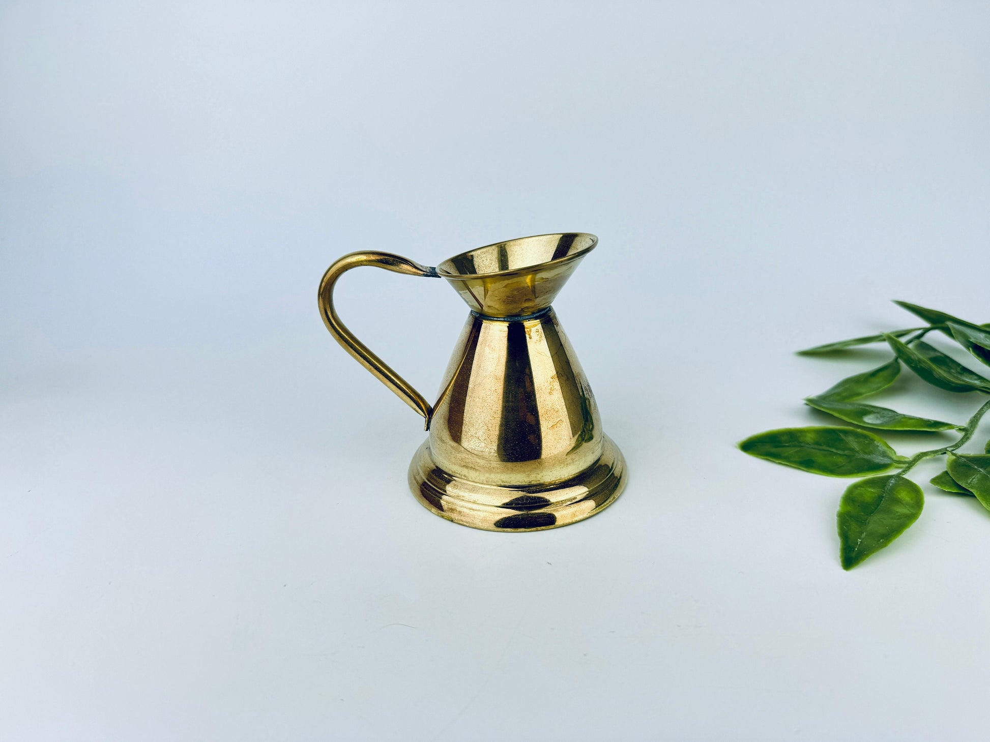 Product image for 'vintage small brass watering pitcher indoor plant waterer attractive aged metal patina' (view 186436)