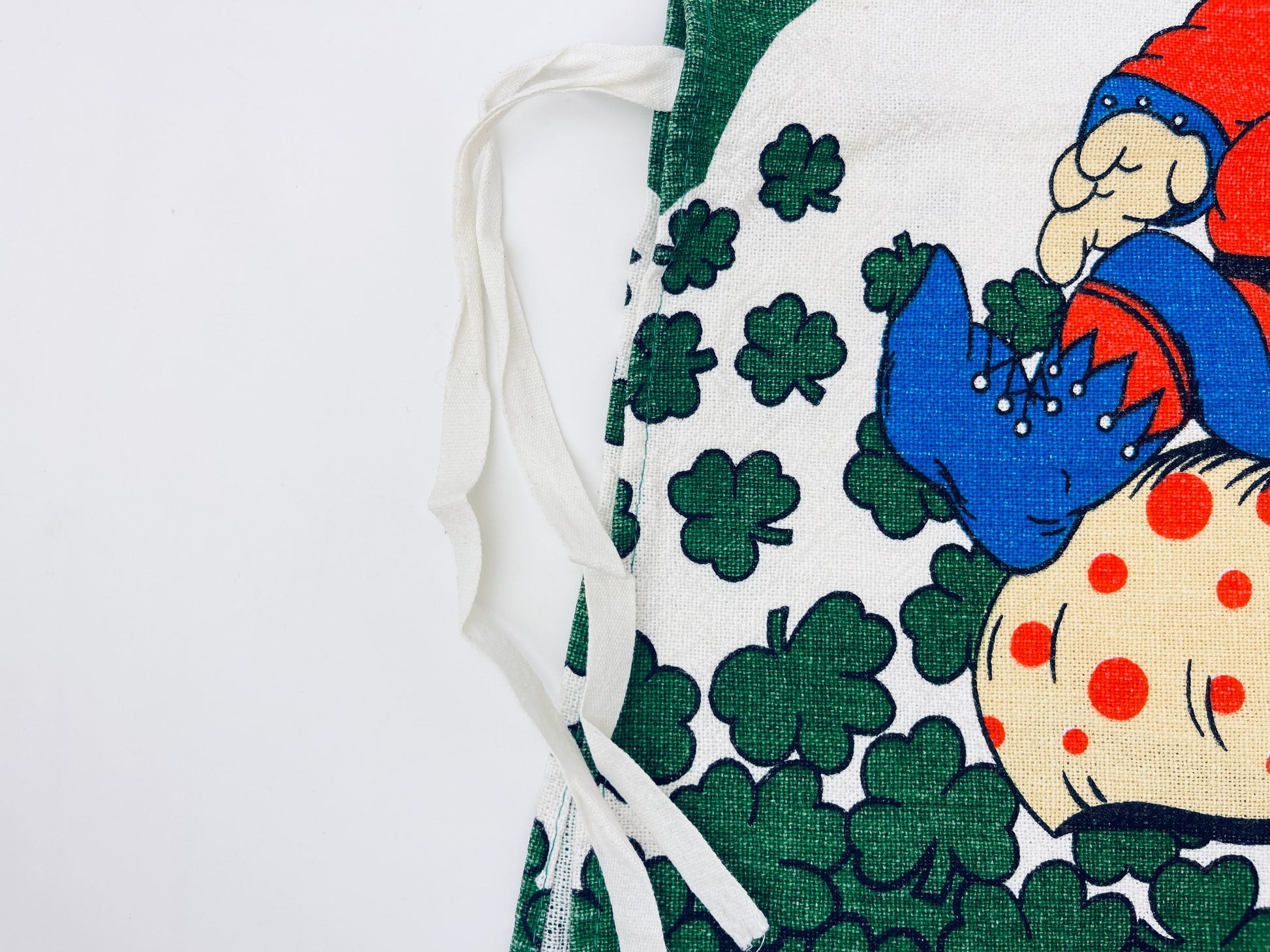Product image for 'vintage 1970s merry mushroom cotton bib vest whimsical retro charm' (view efbfb4)