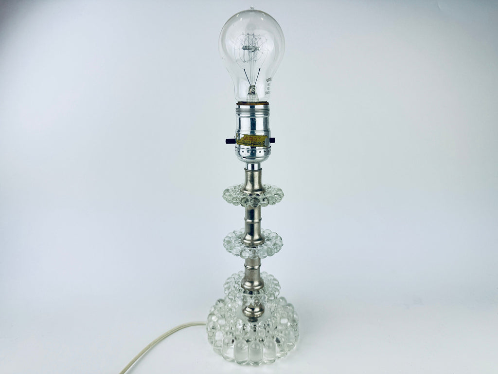 Product image for 'antique clear glass boopie hobnail design table lamp light' (view b49ff3)