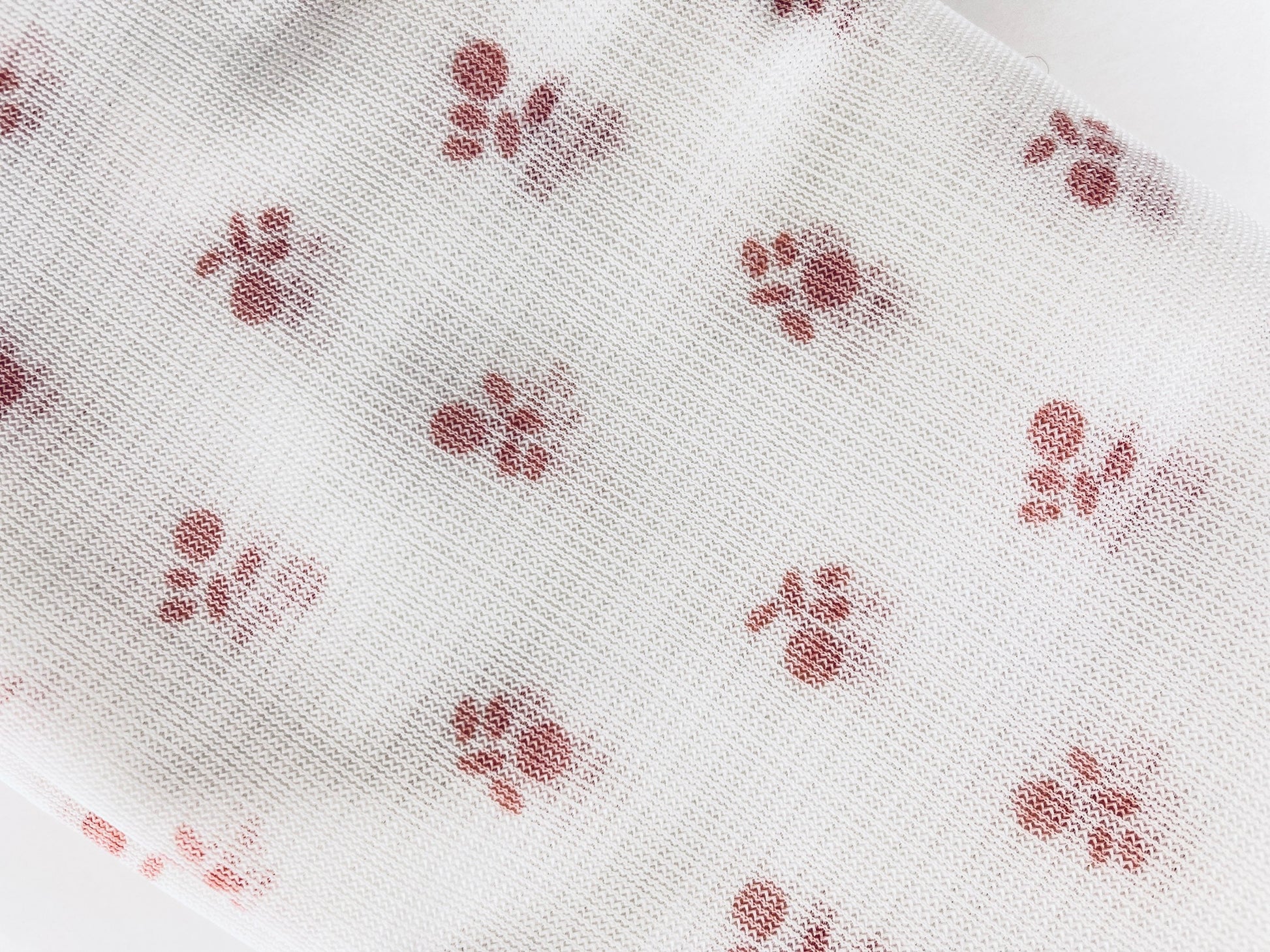 Product image for 'vintage semi sheer white pink floral acrylic rectangular table cloth' (view 7c9c92)