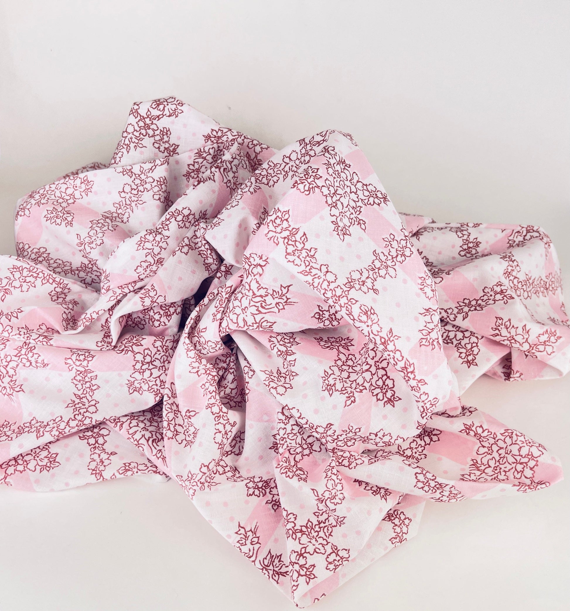 Product image for 'vintage sears queen pink floral pillow covers set of two 2 made in canada' (view 09868a)