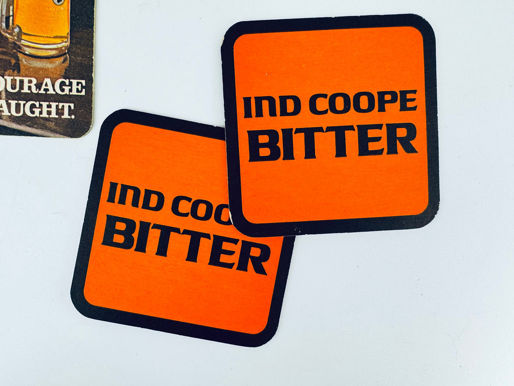 Product image for 'vintage english bitter ale bar coasters beer cocktail mat sold separately' (view be3121)