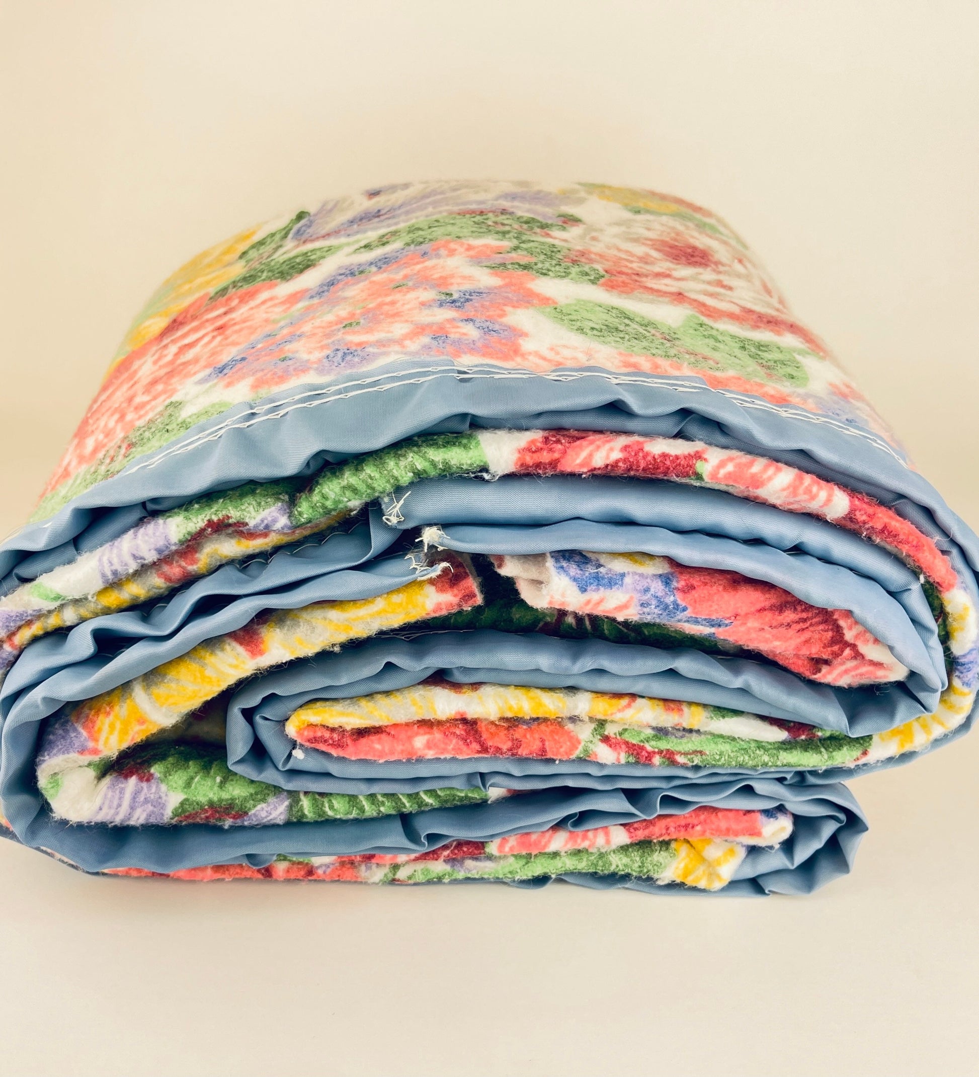 Product image for 'vintage floral twin double blanket bedspread 68 x 90' (view 1a3637)