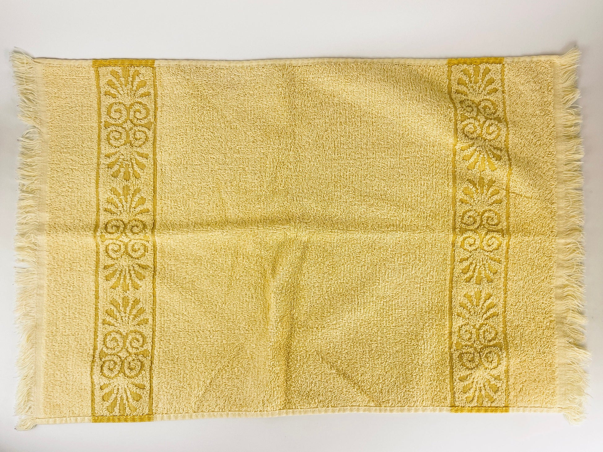 Product image for 'vintage hand fringe towel cannon monticello made in usa cotton polyester blend sold separately' (view d133fb)