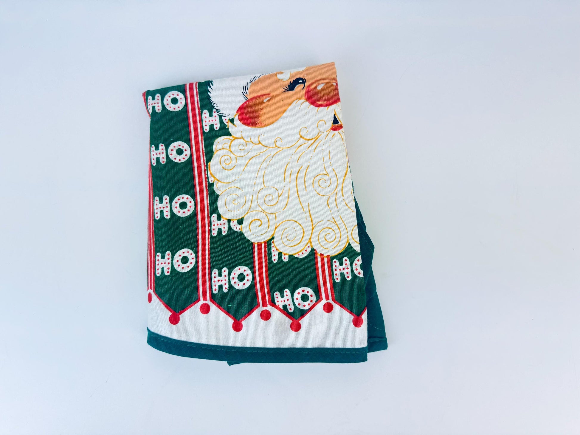 Product image for 'vintage ho ho ho santa christmas waist apron made in canada by kitchenworks' (view 9637ec)