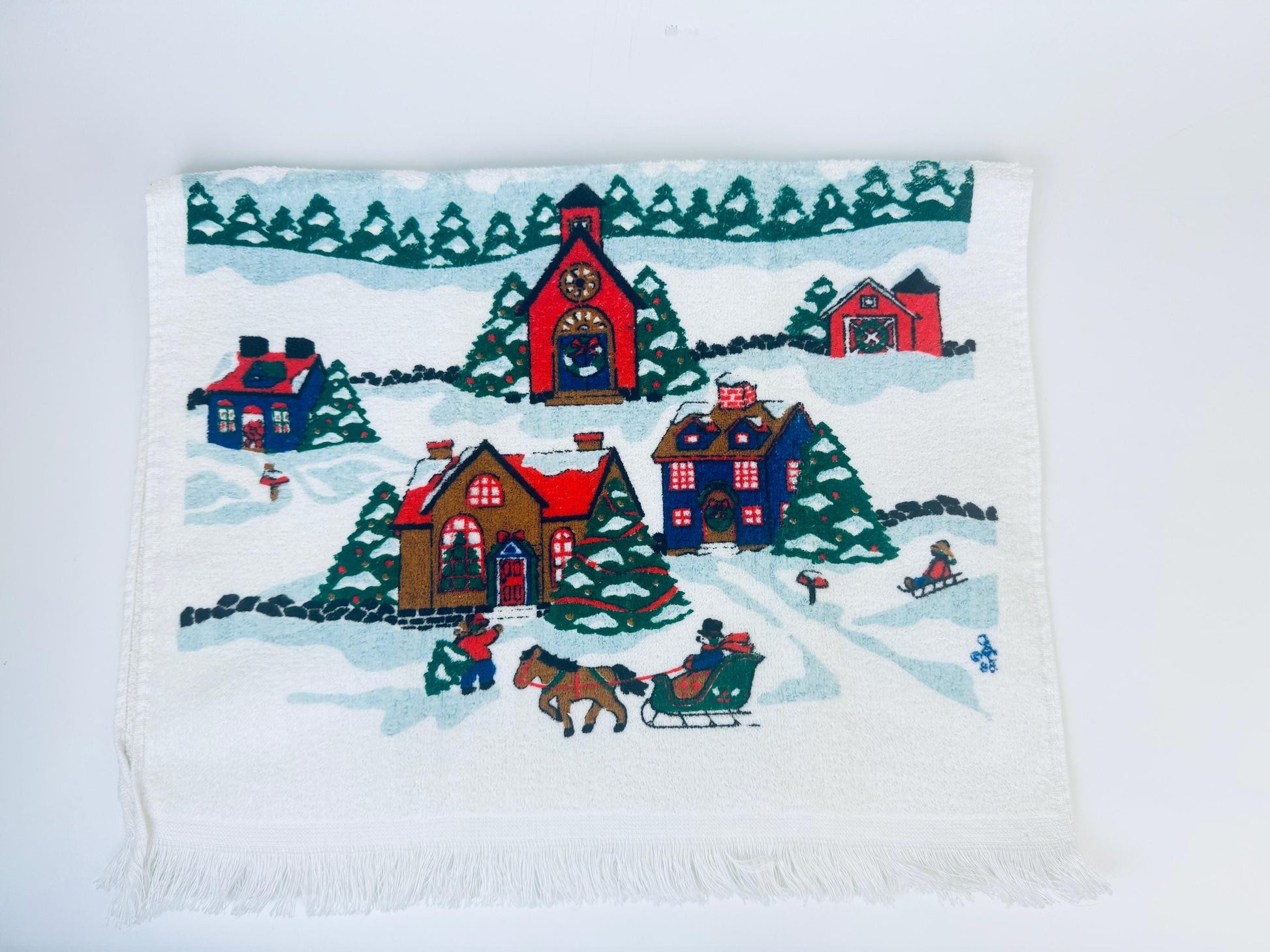 Product image for 'vintage christmas fringe hand towels new old stock nos sold separately' (view 2eb91e)
