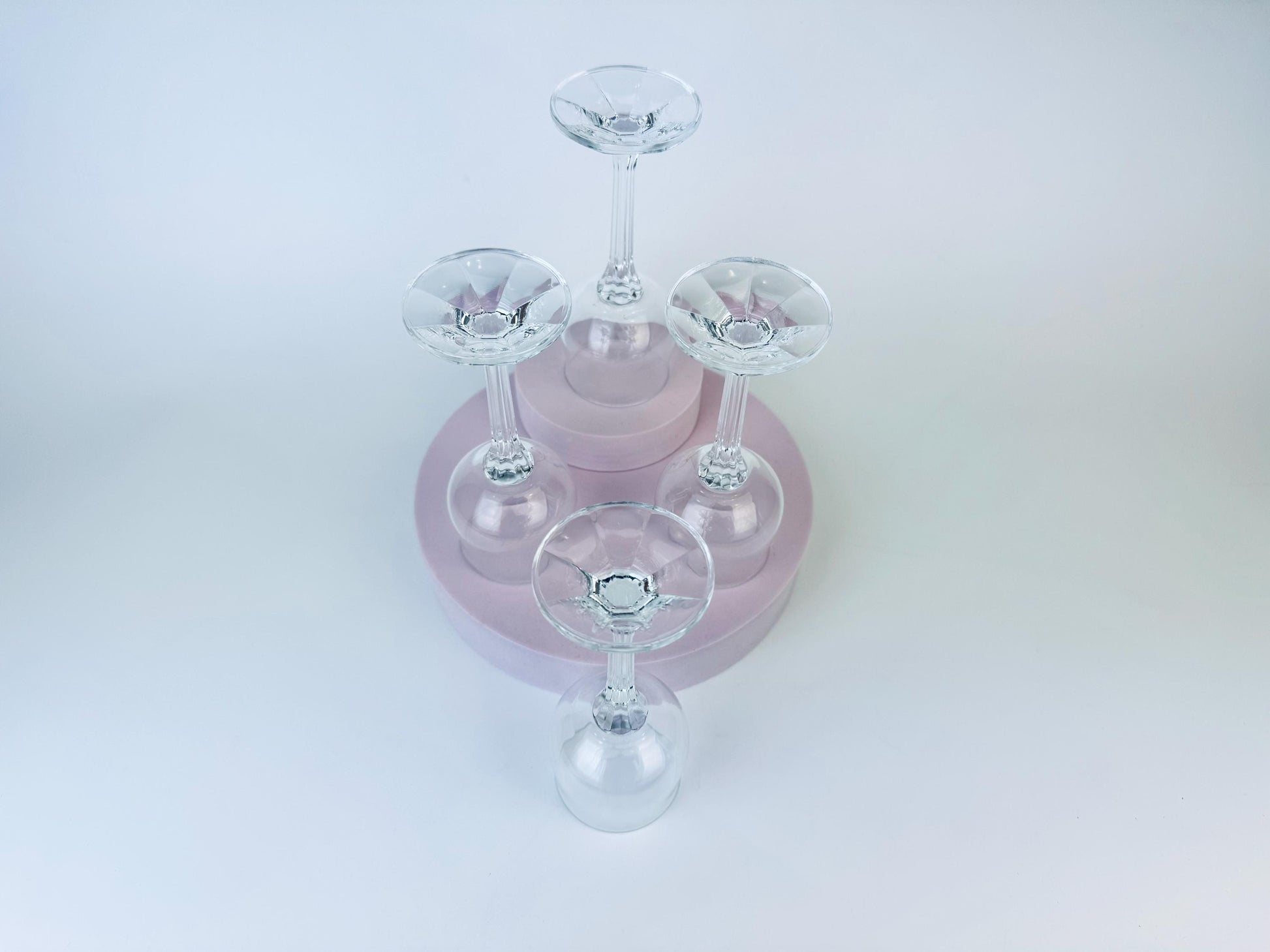 Product image for 'vintage diana bohemia clear crystal liqueur glassware set of four 4 made in czechoslovakia' (view bc856b)