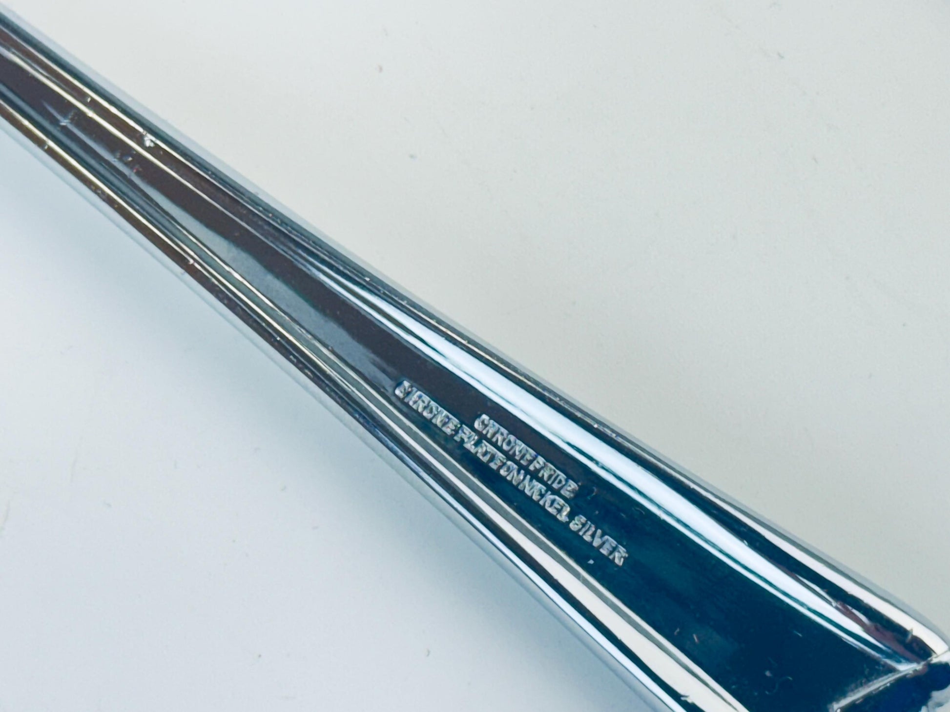 Product image for 'vintage chromepride cutlery fruit server silver spoon set made in sheffield england' (view fc691a)